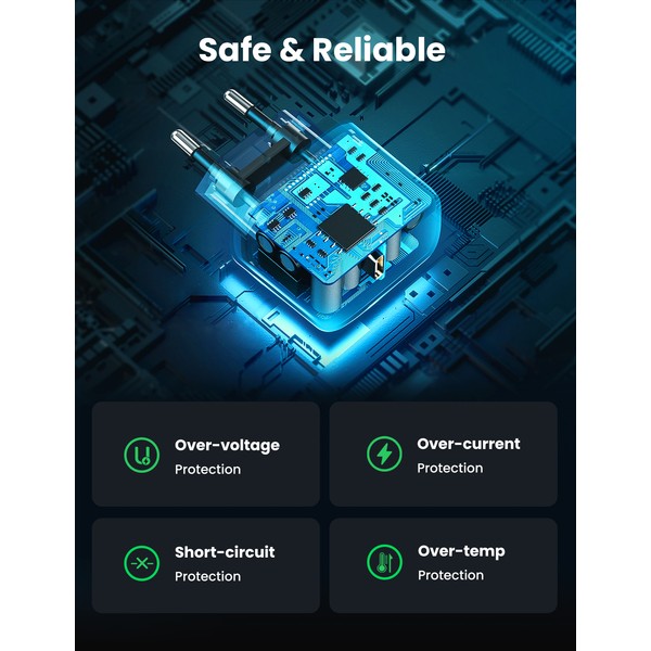 Фото - Сетевое зарядное устройство UGREEN CD250 25W Type-C PD Charger + C-C 2m Cable White (UGR-50581)