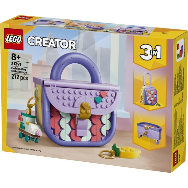 Фото - Конструктор LEGO Creator Стильна мистецька сумка з місцем для зберігання (31391)