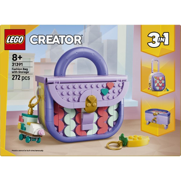 Фото - Конструктор LEGO Creator Стильна мистецька сумка з місцем для зберігання (31391)