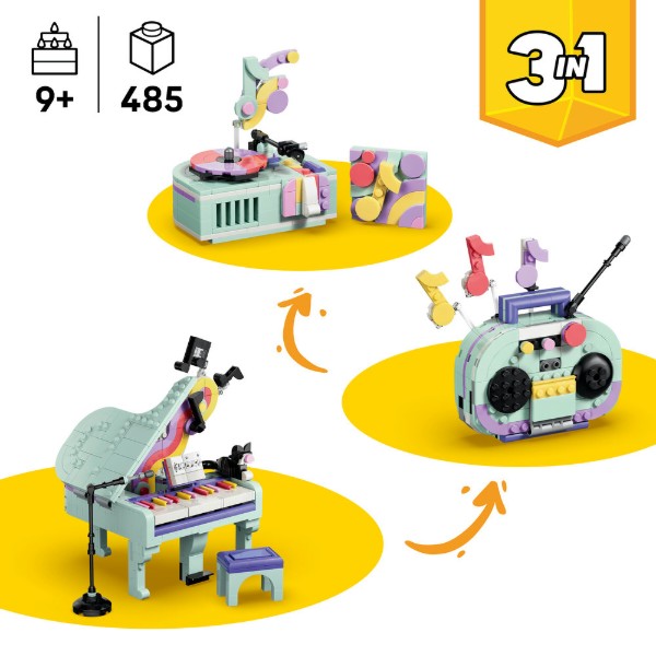 Фото - Конструктор LEGO  Creator Музичний декор «Фортепіано з котом» (31392)