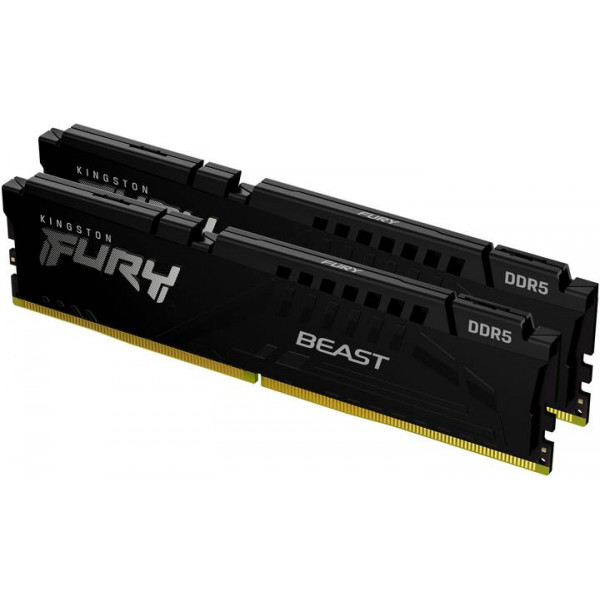 Фото - Память DDR Kingston Fury Beast DDR5-5200 64GB (2x32) CL36-40-40  1.25V EXPO (KF552C36BBEK2-64)