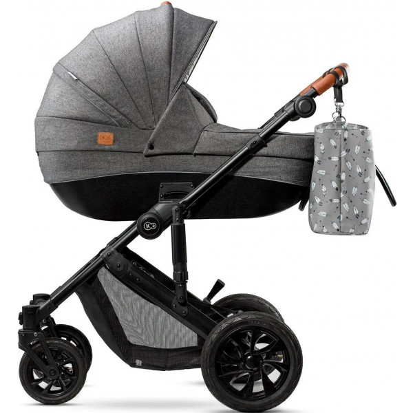 Фото - Коляска универсальная 2 в 1 Kinderkraft Prime Gray + MommyBag (KKWPRIMGRMB200)
