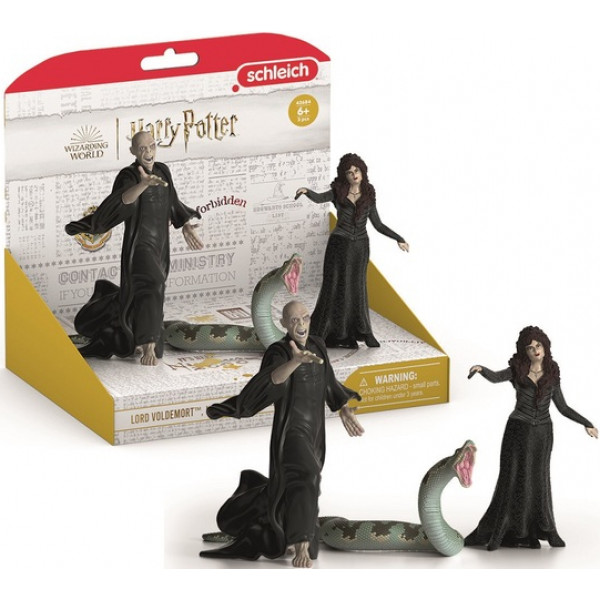 Фото - Коллекционные фигурки набор Schleich Волдеморт, Нагайна и Белатриса (42684)