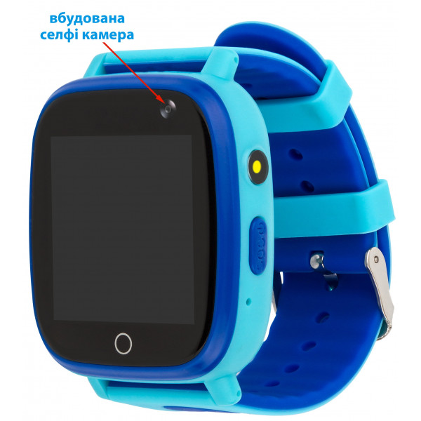 Фото - Дитячий годинник AmiGo GO001 Swimming Camera+LED Blue