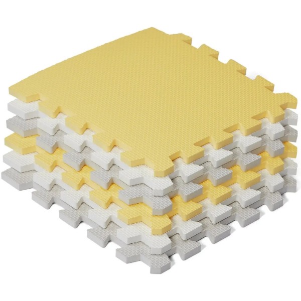 Фото - Коврик-пазл мягкий Kinderkraft Luno Yellow 30 шт. (KKMLUNOYEL0000)