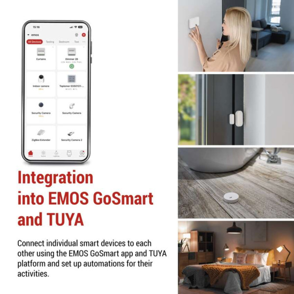 Фото - Повторювач підсилення сигналу EMOS Розумний H5022 для шлюзу ZigBee H5001