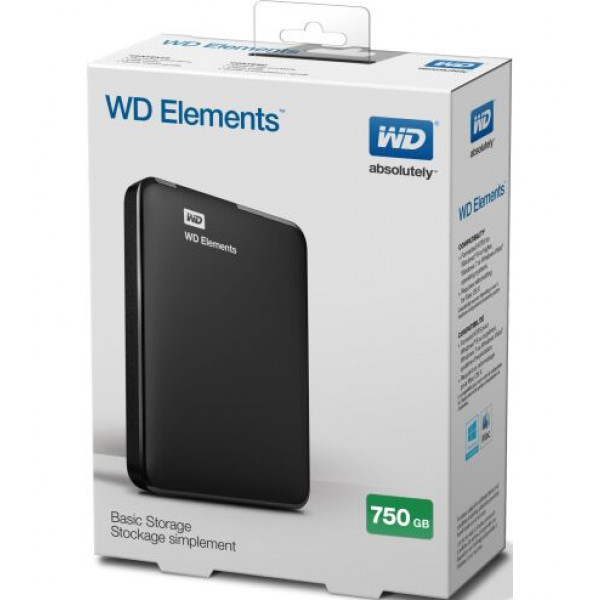 Фото - Жорсткий диск зовнішній Western Digital Elements 2 TB Black (WDBU6Y0020BBK-WESN)