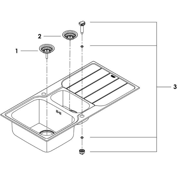 Фото - Мойка кухонная Grohe K500 (31572SD1)