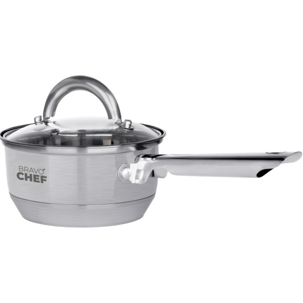 Фото - Ківш BRAVO CHEF 14 см 1.15 л з кришкою (BC-4001-14)