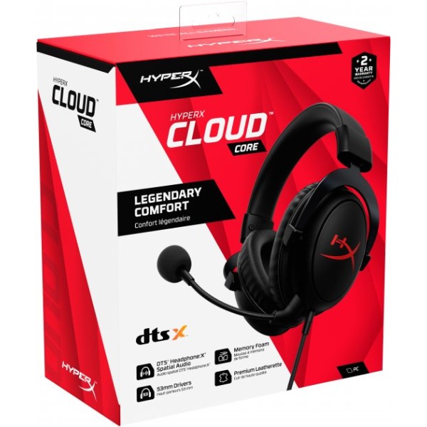 Фото - Гарнитура проводная игровая HyperX Cloud Core 7.1 Black (4P4F2AA)