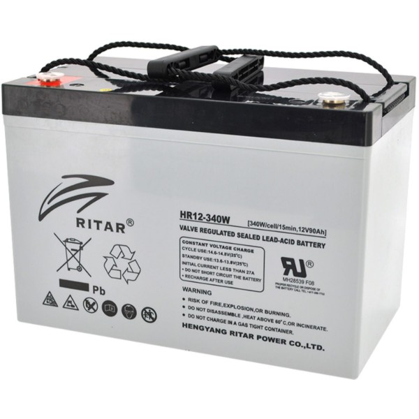 Фото - Аккумулятор для ИБП Ritar AGM HR12340W 12V Gray Фото - Аккумулятор для ИБП Ritar AGM HR12340W 12V Gray