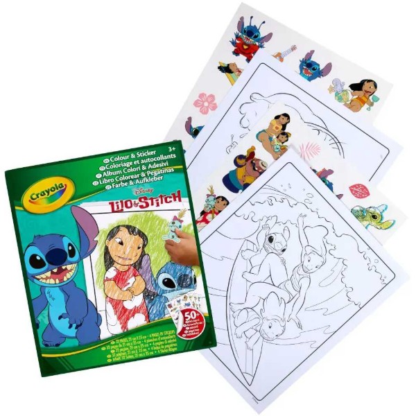 Фото - Розмальовки Crayola Lilo & Stitch 32 стор. та 4 стор. наліпок (04-0900G)