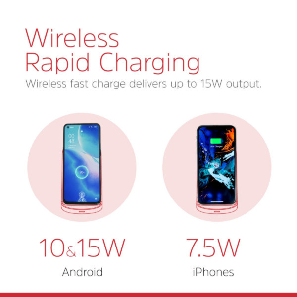 Фото - Беспроводное зарядное устройство Energizer WCP108 QI 15W Black (WCP108)