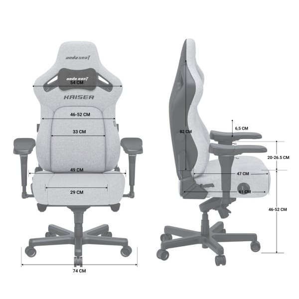 Фото - Кресло для геймеров Anda Seat Kaiser 4 Size L Purple Premium PVC (AD12YDDC-L-20-V-PV/C)
