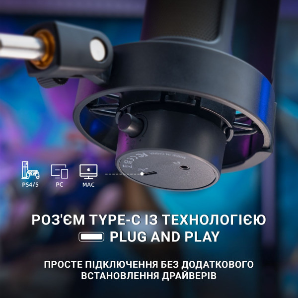 Фото - Микрофон для компьютера проводной Fifine A8T USB Black