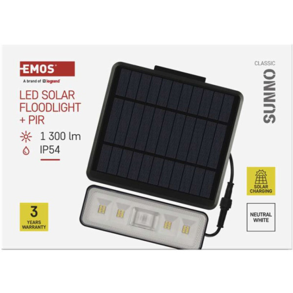 Фото - Светодиодный прожектор EMOS ZG112S 1300 лм IP54 4000K PIR