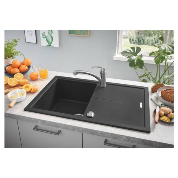 Фото - Мойка кухонная Grohe K400 50-C 78/50 Черный Гранит (31639AP0)