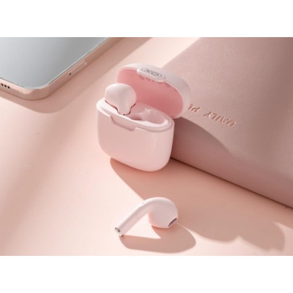 Фото - Наушники вкладыши беспроводные TWS XO Pink (XO-X23PN)