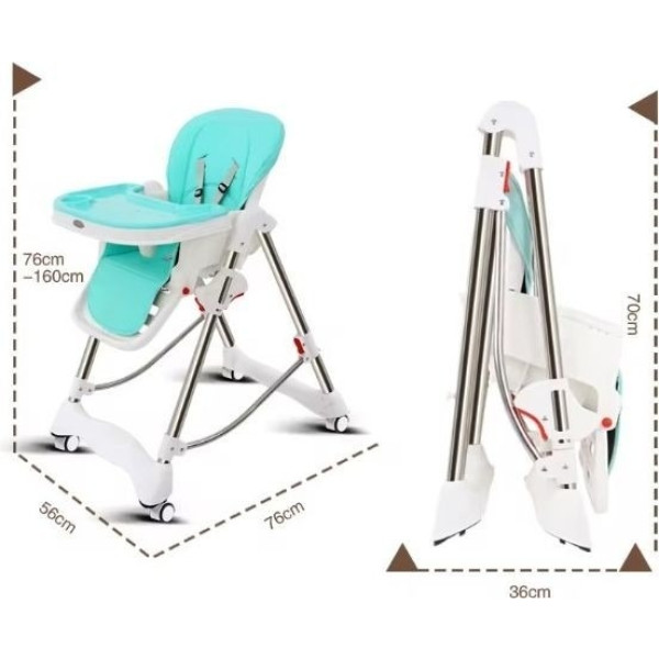 Фото - Стільчик для годування трансформер Xingtai Taima Children's D009 Green-turquoise