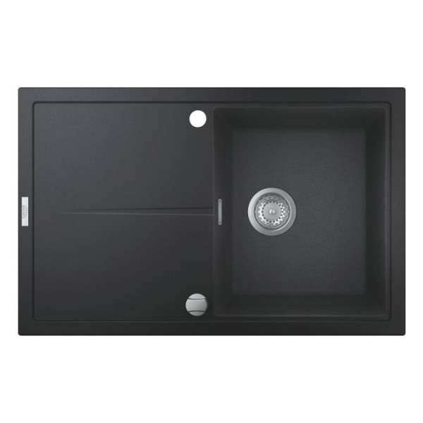 Фото - Мойка кухонная Grohe K400 50-C 78/50 Черный Гранит (31639AP0)