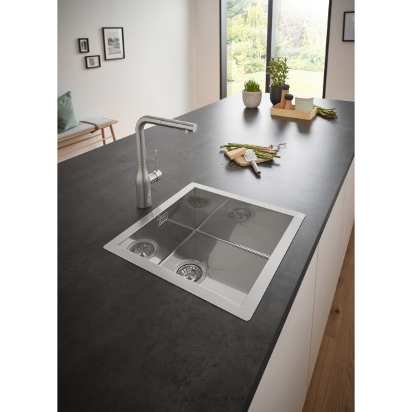 Фото - Мийка кухонна Grohe K700 60-S 55/45 Нерж.Сталь (31726SD0)