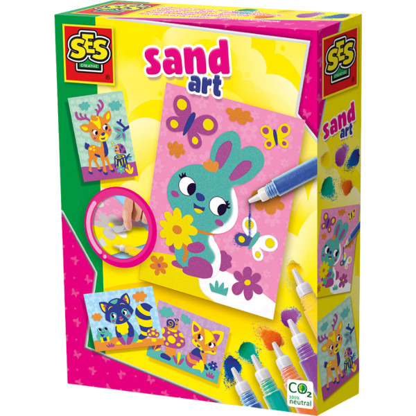 Фото - Набір для малювання піском Ses Creative ЛІСОВІ ТВАРИНИ (14136S) Фото - Набір для малювання піском Ses Creative ЛІСОВІ ТВАРИНИ (14136S)