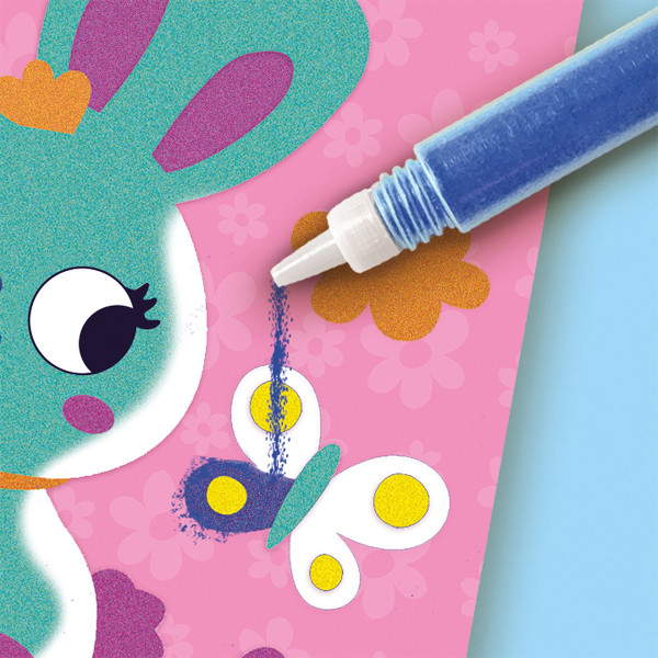 Фото - Набір для малювання піском Ses Creative ЛІСОВІ ТВАРИНИ (14136S)