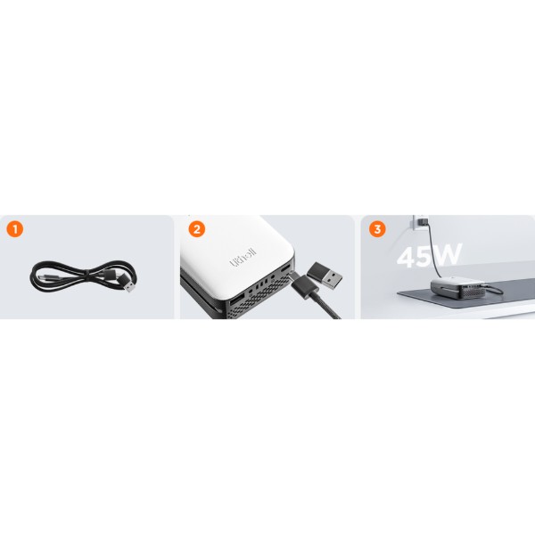 Фото - Батарея мобільна Litheli Power Bank 20000 mAh, 45 W, 4А, Fast Charge (U20BY03-0U000)