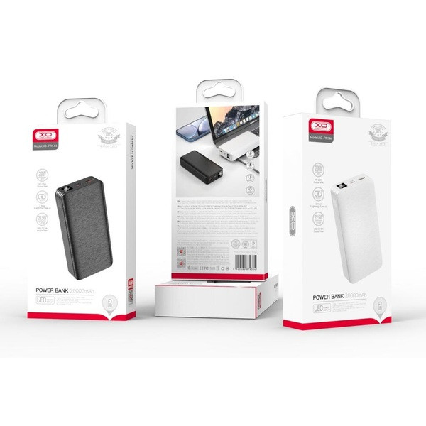 Фото - Батарея мобільна XO 20000 mAh PD20W+QC22.5W Black (PR144)