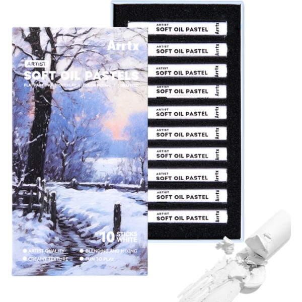 Фото - Пастель Arrtx AOP-S01-W10 біла 10 шт. (LC303953) Фото - Пастель Arrtx AOP-S01-W10 біла 10 шт. (LC303953)