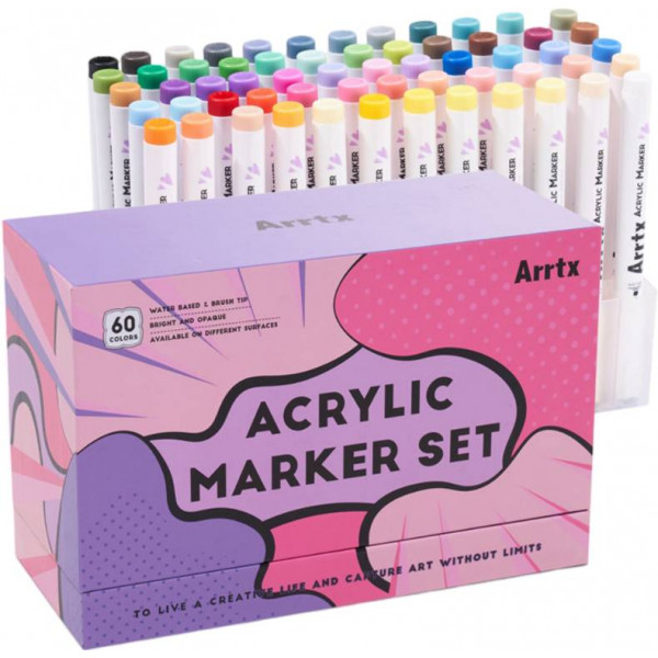 Фото - Набор маркеров Arrtx AACM-0560B 60 шт. (LC303939)