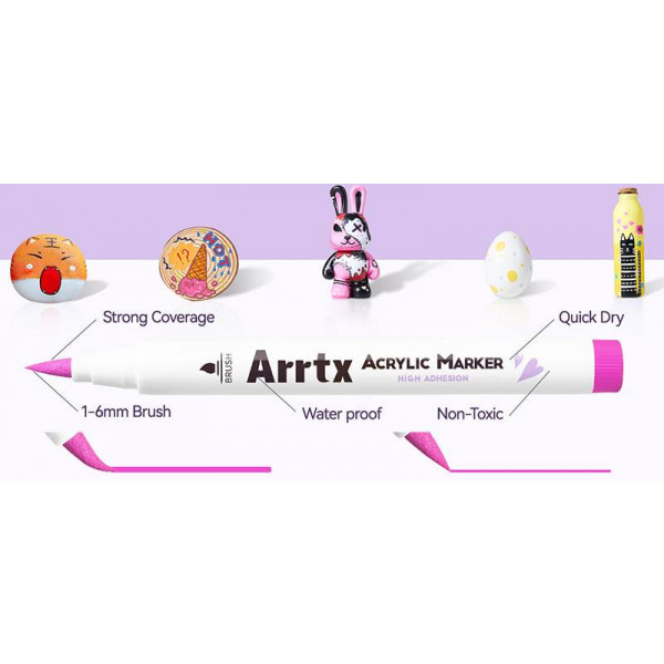 Фото - Набор маркеров Arrtx AACM-0560B 60 шт. (LC303939)