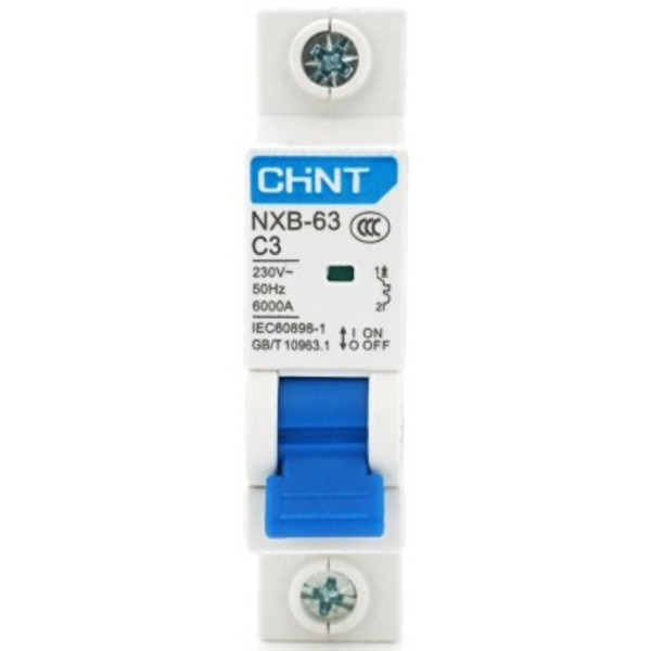 Фото - Релейный выключатель CHINT NXB-63 1P C3, 3A