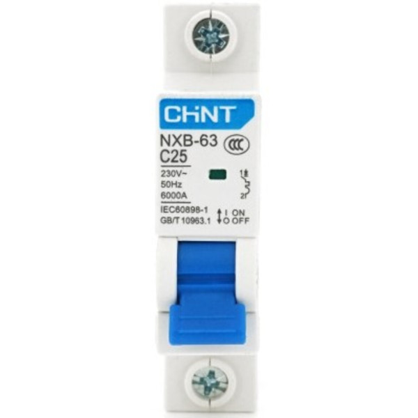 Фото - Релейний вимикач CHINT NXB-63 1P C25, 25A