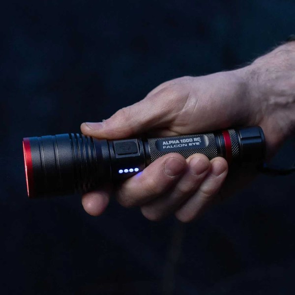 Фото - Фонарь аккумуляторный Falcon Eye 1000 RC (1000 Lm) Focus Rechargeable Type-C (FHH0122)