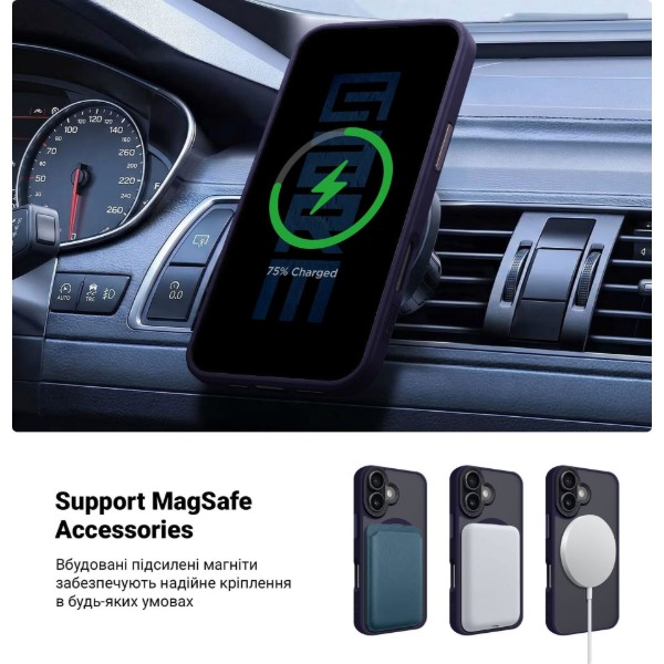 Фото - Чехол для смартфона Armorstandart Uniq MagSafe for Apple iPhone 16 Dark Blue (ARM79497)