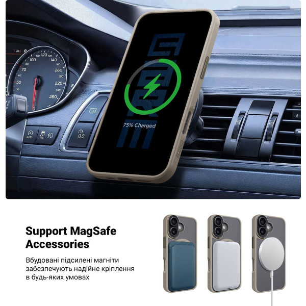 Фото - Чехол для смартфона Armorstandart Uniq MagSafe for Apple iPhone 16 Titanium Gold (ARM79498)