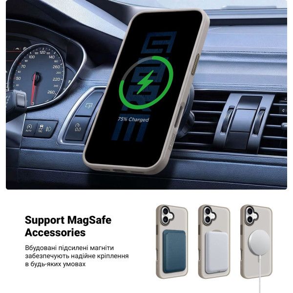 Фото - Чохол для смартфону Armorstandart Uniq MagSafe for Apple iPhone 16 Plus Titanium Gold (ARM79503)