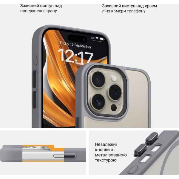 Фото - Чехол для смартфона Armorstandart Uniq MagSafe for Apple iPhone 16 Pro Titanium Grey (ARM79506)