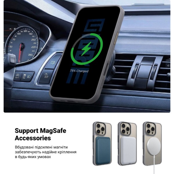 Фото - Чехол для смартфона Armorstandart Uniq MagSafe for Apple iPhone 16 Pro Titanium Grey (ARM79506)