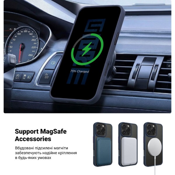 Фото - Чехол для смартфона Armorstandart Uniq MagSafe for Apple iPhone 16 Pro Dark Blue (ARM79507)