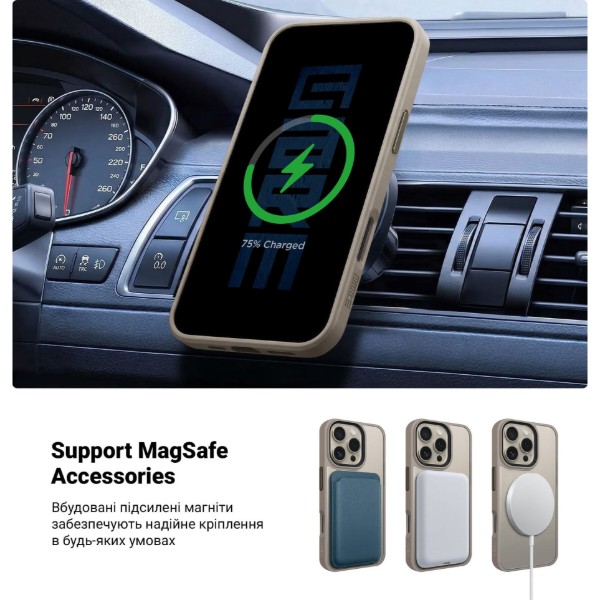 Фото - Чохол для смартфону Armorstandart Uniq MagSafe for Apple iPhone 16 Pro Titanium Gold (ARM79508)