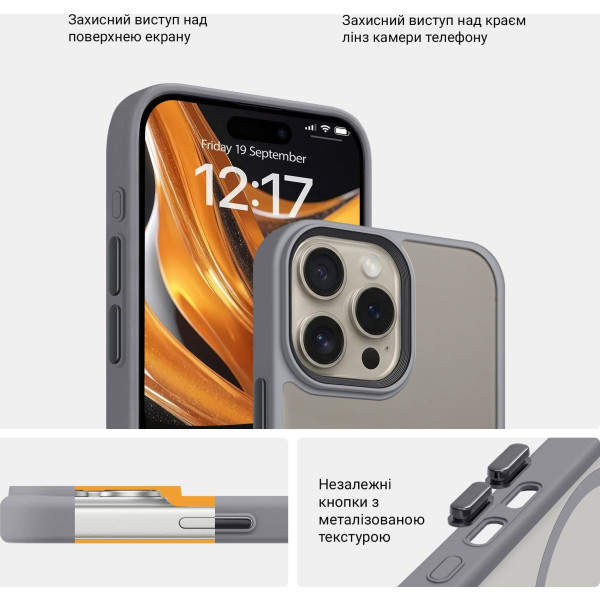 Фото - Чехол для смартфона Armorstandart Uniq MagSafe for Apple iPhone 16 Pro Max Titanium Grey (ARM79511)