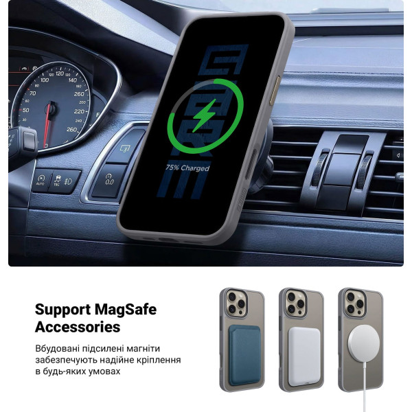 Фото - Чехол для смартфона Armorstandart Uniq MagSafe for Apple iPhone 16 Pro Max Titanium Grey (ARM79511)