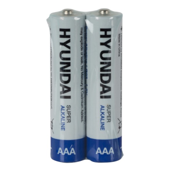 Фото - Батарейка тип AAA Hyundai LR03 AAA Shrink 2 Alkaline (HT7006004)