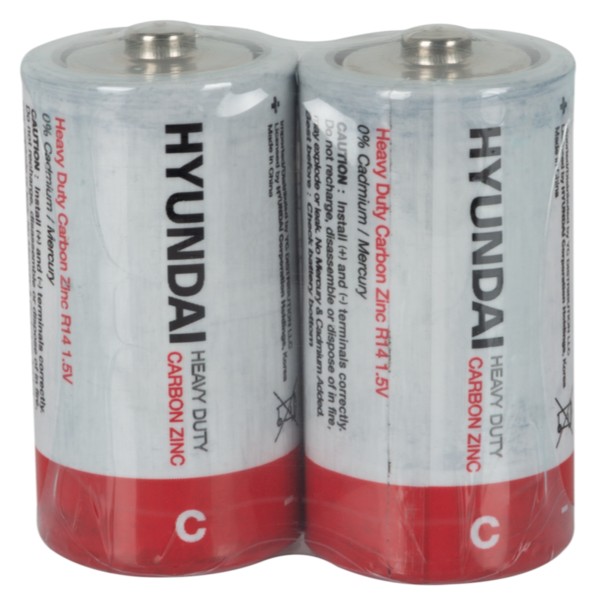 Фото - Батарейка тип C (LR-14) Hyundai R14 C Shrink 2 Heavy Duty (HT7007004) Фото - Батарейка тип C (LR-14) Hyundai R14 C Shrink 2 Heavy Duty (HT7007004)
