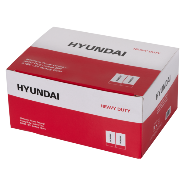 Фото - Батарейка тип D (LR-20) Hyundai R20 D Shrink 2 Heavy Duty (HT7007003)