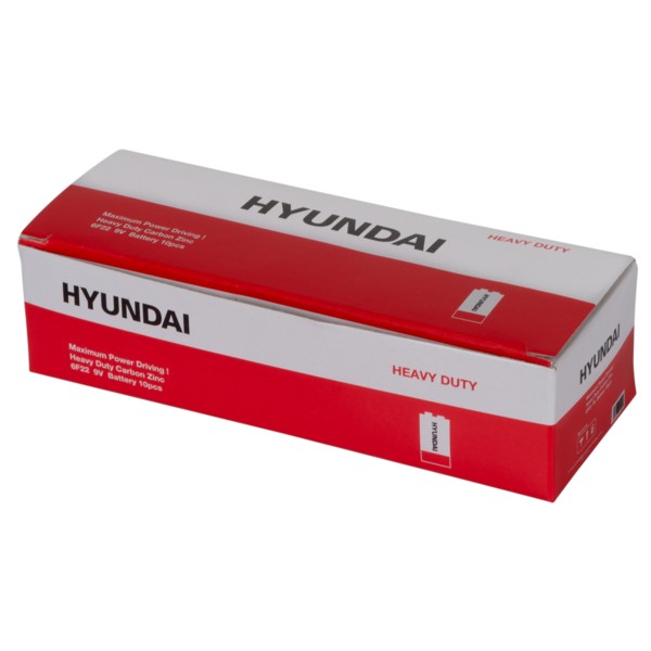 Фото - Батарейка тип 6F22 (1604) Hyundai 6F22 Shrink 1 Heavy Duty (HT7007005)