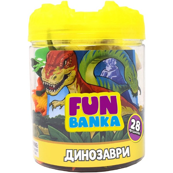Фото - Набір ігрових фігурок FUN BANKA ДИНОЗАВРИ (320387-UA)