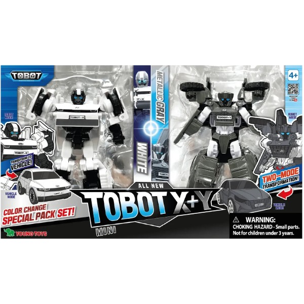 Фото - Машинка-трансформер TOBOT S5 X білий +Y сірий (301166)